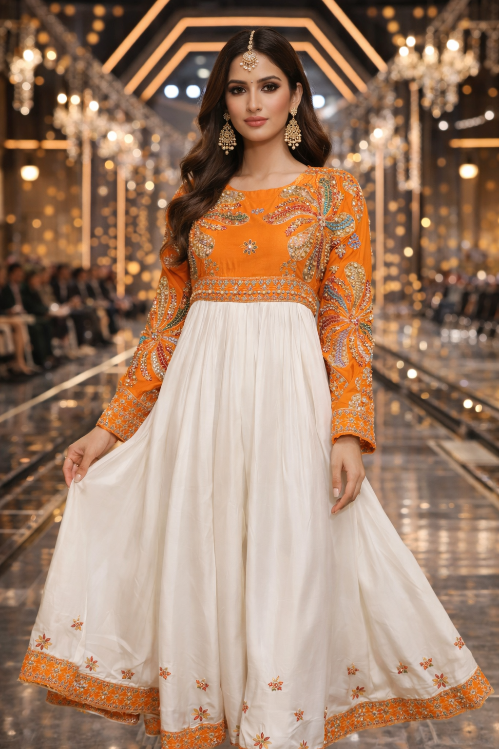 Blush Pink Floral Embroidered Suit